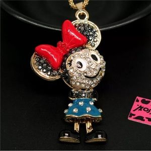 Betsey Johnson Minnie Mouse Necklace